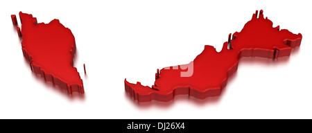 La Malaisie (chemin inclus) Banque D'Images