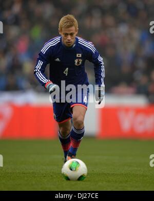 Genk, en Belgique. 16 Nov, 2013. Match amical International de Football Hollande face au Japon. Keisuke Honda Japan Credit : Action Plus Sport/Alamy Live News Banque D'Images