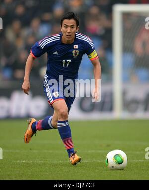 Genk, en Belgique. 16 Nov, 2013. Match amical International de Football Hollande face au Japon. Makoto Hasebe Japan Credit : Action Plus Sport/Alamy Live News Banque D'Images