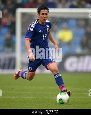 Genk, en Belgique. 16 Nov, 2013. Match amical International de Football Hollande face au Japon. Makoto Hasebe Japan Credit : Action Plus Sport/Alamy Live News Banque D'Images