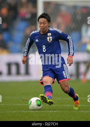 Genk, en Belgique. 16 Nov, 2013. Match amical International de Football Hollande face au Japon. Hiroshi Japan Credit : Action Plus Sport/Alamy Live News Banque D'Images