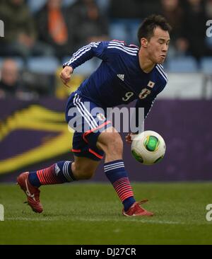 Genk, en Belgique. 16 Nov, 2013. Match amical International de Football Hollande face au Japon. Shinji Okazaki Japan Credit : Action Plus Sport/Alamy Live News Banque D'Images