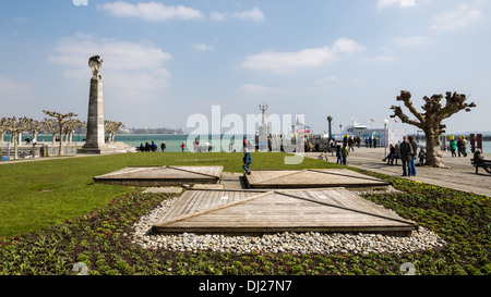 Constance : parc sur la rive du lac. Allemagne Banque D'Images