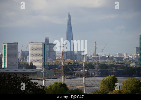 Londres Ville vue de Greenwich Banque D'Images