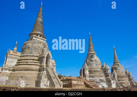 Wat Phra Si Sanphet, Temple d'Ayutthaya, Thaïlande Historique Banque D'Images