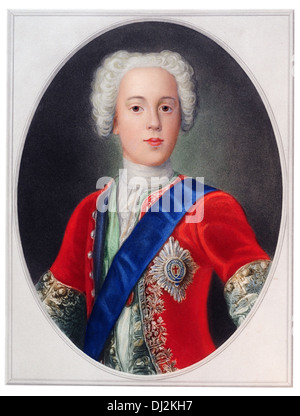 Charles Edward Louis Jean Casimir Sylvester Severino Maria Stuart le Jeune Prétendant Bonnie Prince Charlie Banque D'Images