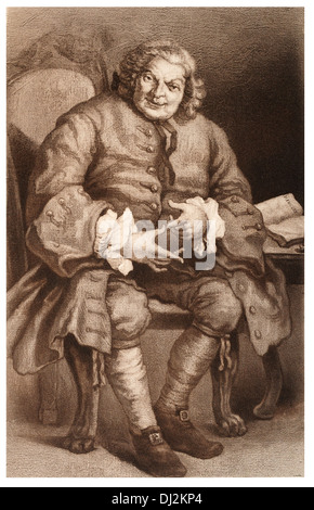 Lord Lovat (1667 - 1747) en comptant les clans Simon Fraser, 11ème baron Lovat Banque D'Images