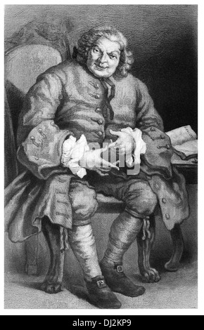 Lord Lovat (1667 - 1747) en comptant les clans Simon Fraser, 11ème baron Lovat Banque D'Images