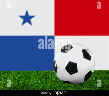 Le drapeau de Panama Banque D'Images