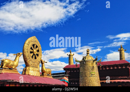 Dharmachakra Temple Jokhang Tibet Chine Banque D'Images