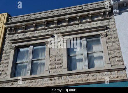 Carthage, Missouri. Petite ville de l'Ouest américain moyen sur la vieille Route 66 Banque D'Images