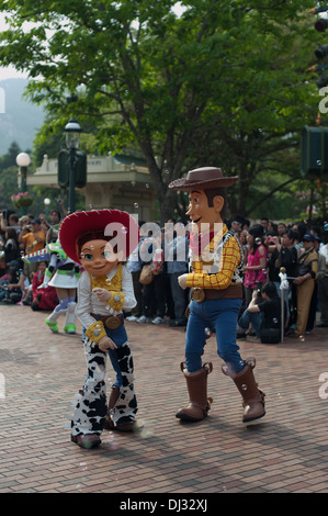 Hong Kong DisneyLand Parade. Banque D'Images