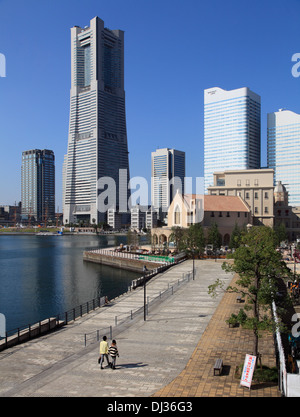 Japon, Yokohama, Minato Mirai, Landmark Tower, Banque D'Images