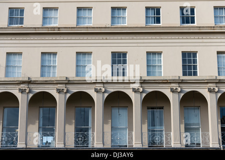L'architecture de style Régence et bâtiments à Cheltenham UK Banque D'Images