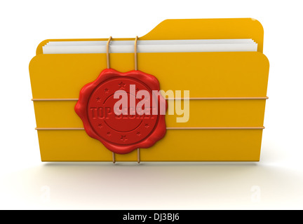 Top Secret dossier (chemin inclus) Banque D'Images