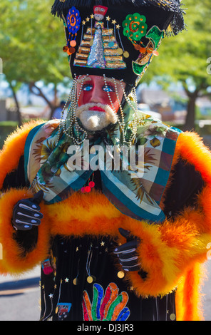 Un participant à la 13e édition de la Journée internationale hispanique Parade à Las Vegas Banque D'Images