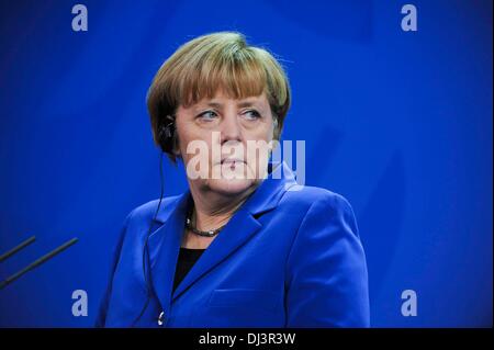 Berlin, Allemagne. 20 novembre 2013. La chancelière allemande Angela Merkel avec conférence de presse à la Chancellerie fédérale le mercredi 20 novembre 2013 à Berlin : dpa Crédit photo alliance/Alamy Live News Banque D'Images