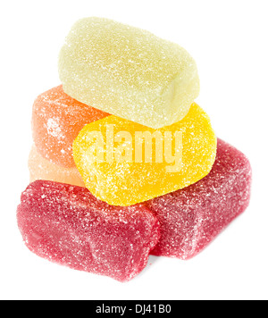 Jujube, confiture, gelée de couleur bonbon isolated Banque D'Images