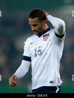 Vienne, Autriche. 19 nov., 2013. USA's Terrence Boyd au cours de l'international match amical de football entre l'Autriche et les États-Unis en stade Ernst-Happel de Vienne, Autriche, 19 novembre 2013. Photo : Thomas Eisenhuth/DPA - PAS DE SERVICE DE FIL/dpa/Alamy Live News Banque D'Images