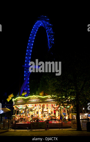 Marché de Noël, le Southbank, Londres, Angleterre Banque D'Images