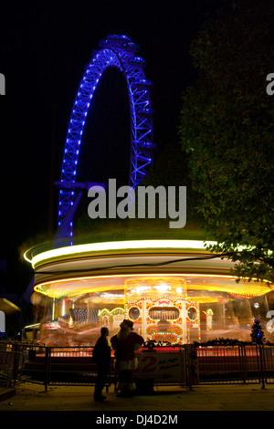 Marché de Noël, le Southbank, Londres, Angleterre Banque D'Images