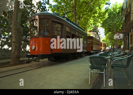 Tram à Soller Banque D'Images