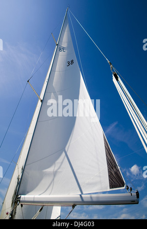 D'un yacht à voile Banque D'Images