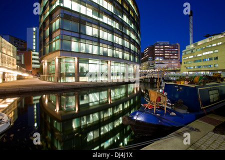 Les immeubles de bureaux, le développement du bassin de Paddington, Londres, Angleterre Banque D'Images