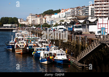 Flotte de pêche à Boulogne-sur-Mer Banque D'Images