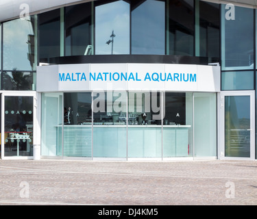 Les sites touristiques de, donnant sur, autour et sur l'île de Malte : Malte République de Malte, mer Méditerranée Europe poissons Aquarium Banque D'Images