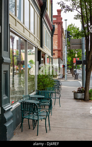 Cafe sur la rue Main, au centre-ville de Pendleton, Oregon, USA Banque D'Images