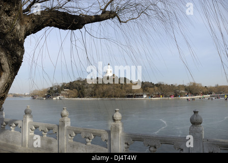 Le Parc Beihai à Pékin Banque D'Images