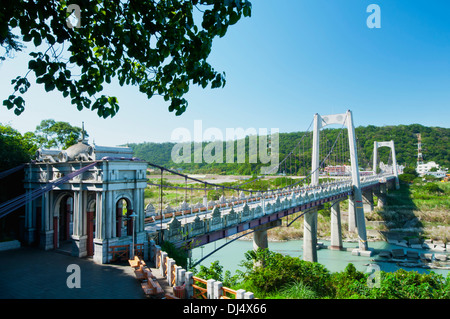 Passerelle de brique à Green Hill Banque D'Images