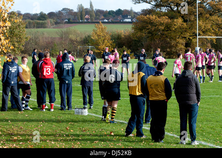 Le sport universitaire, men's Rugby Union. Banque D'Images