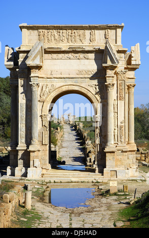 Passage de l'ancienne Libye Banque D'Images