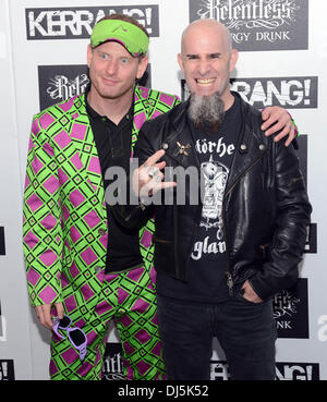 Corey Taylor de Slipknot et Scott Ian d'Anthrax Kerrang ! Les bourses détenues à la brasserie - Arrivées Londres, Angleterre - 07.06.12 Banque D'Images