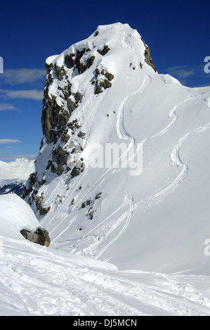 Zone hors-pistes Banque D'Images