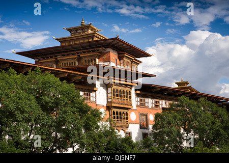 Le Bhoutan, Punakha Dzong, monastère historique et centre administratif Banque D'Images