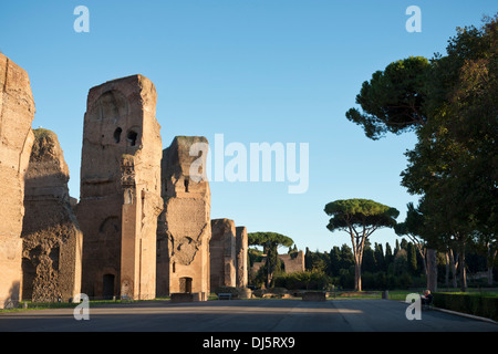 Rome. L'Italie. Thermes de Caracalla (Terme di Caracalla). Banque D'Images