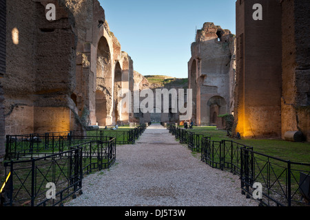 Rome. L'Italie. Thermes de Caracalla (Terme di Caracalla). Banque D'Images