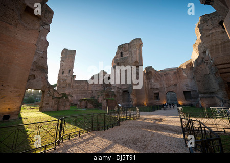 Rome. L'Italie. Thermes de Caracalla (Terme di Caracalla). Banque D'Images