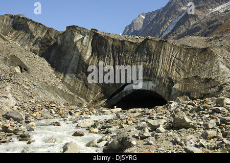 Glacier Lang en Suisse Banque D'Images