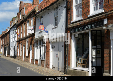 High Street, Little Walsingham, Norfolk, Angleterre, Royaume-Uni, Europe Banque D'Images