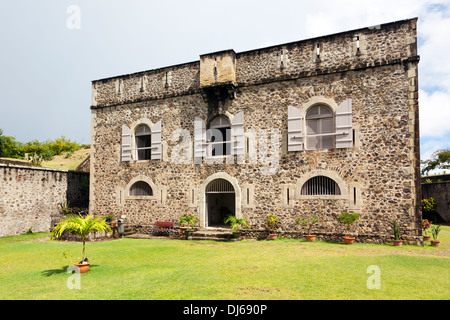 Bâtiment principal du Fort Napoléon, Terre-de-haut, Les Saintes, Guadeloupe Banque D'Images