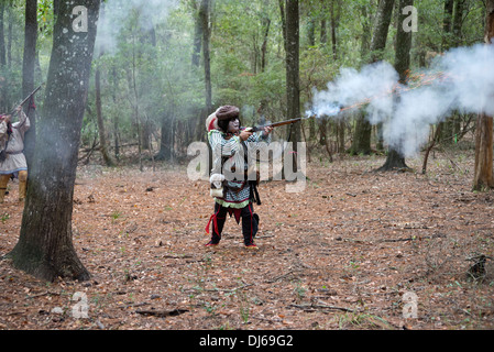 Native American Festival à Oleno State Park dans le Nord de la Floride. Banque D'Images