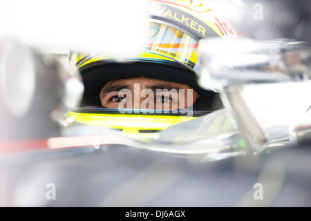 San Paulo, Brésil. 22 nov., 2013. Sport Automobile : Championnat du Monde de Formule 1 de la FIA 2013, Grand Prix du Brésil, # 6 Sergio Perez (MEX, Vodafone McLaren Mercedes), Crédit photo : dpa alliance/Alamy Live News Banque D'Images