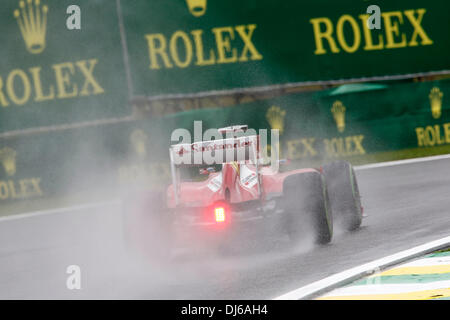 San Paulo, Brésil. 22 nov., 2013. Sport Automobile : Championnat du Monde de Formule 1 de la FIA 2013, Grand Prix du Brésil, # 3 Fernando Alonso (ESP, la Scuderia Ferrari), Crédit photo : dpa alliance/Alamy Live News Banque D'Images