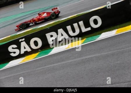 San Paulo, Brésil. 22 nov., 2013. Sport Automobile : Championnat du Monde de Formule 1 de la FIA 2013, Grand Prix du Brésil, # 4 Felipe Massa (BRA, la Scuderia Ferrari), Crédit photo : dpa alliance/Alamy Live News Banque D'Images