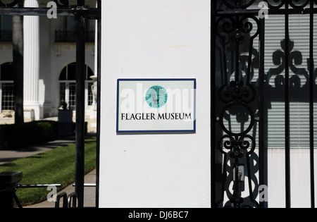 Musée flagler à Palm Beach sur la côte de Floride Banque D'Images