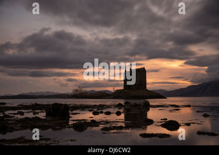 Château de Stalker dans la région de Appin, Ecosse Banque D'Images